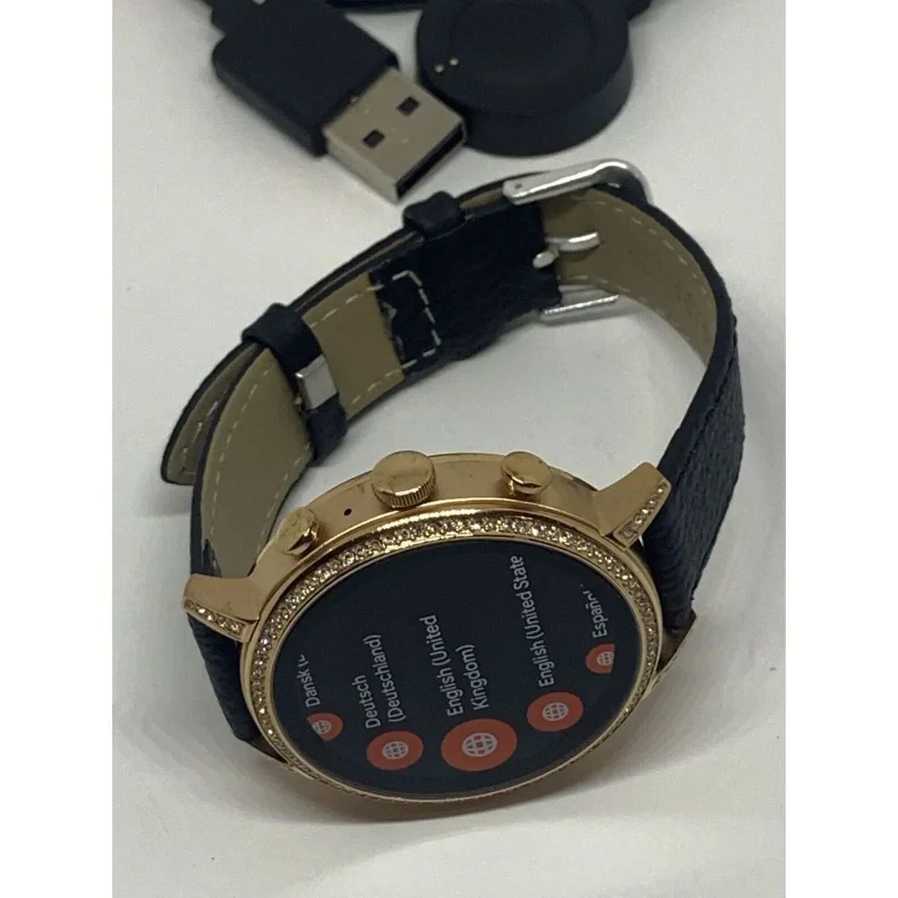 Fossil Gen 4 Authentic Digital Dial Smart Watch Custom Band FTW6015 QT497